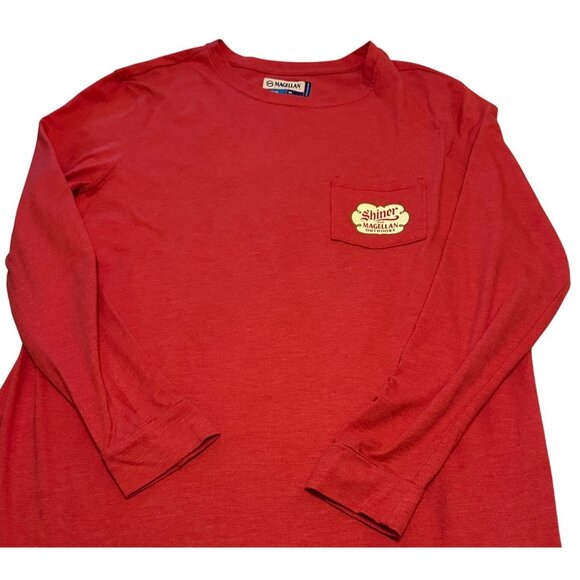 Magellan Outdoors Fish Gear Red Long-Sleeved Shirt Boyfriend Fit Women's Size XL - Picture 14 of 16